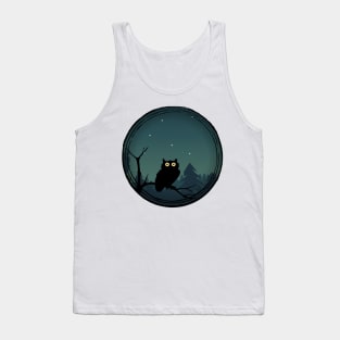 Night owl in the forest Tank Top